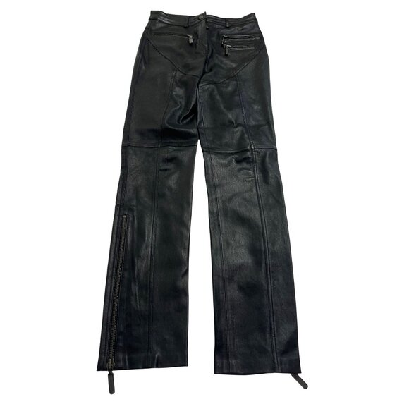 DUNDAS Pants - DUNDAS x REVOLVE Syd Leather Pants in Black